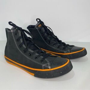 Harley Davidson Nathan High-Top Shoe Mens Sz 9.5 Black D93816 H Biker Motorcycle